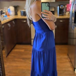 Royal blue maxi dress